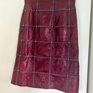 Ed Ada leather skirt